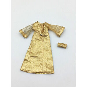 Vintage Topper Dawn #713 Gold Glimmer Glamour Dress & Handbag Purse